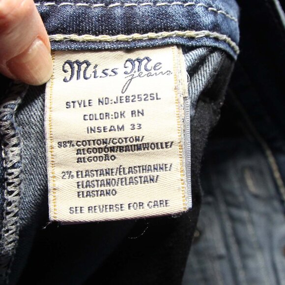 Miss Me Jeans Womens Low Rise Skinny Dark Wash Size 28 *Read* - Picture 15 of 15